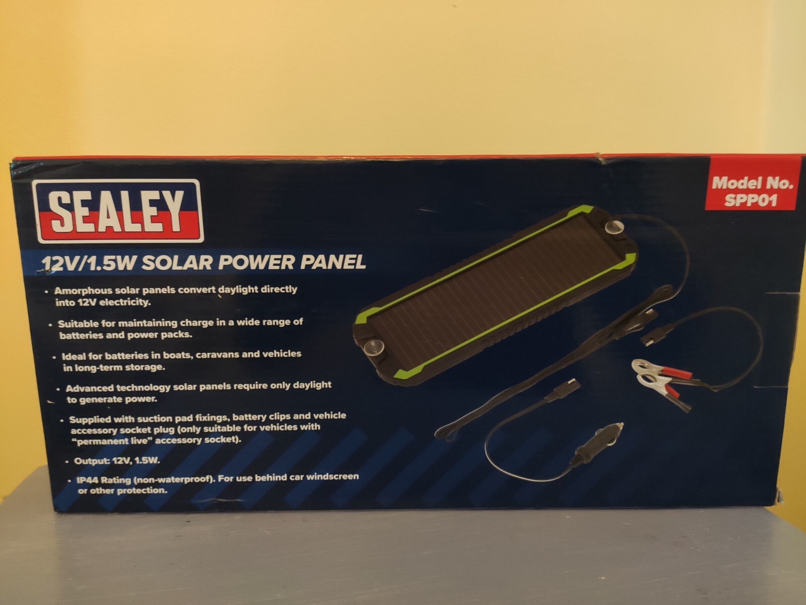 Sealey 12V 1.5W Solar Power Panel Trickle Battery Charger Car Van Boat Caravan 5024209855747 eBay