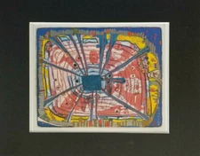Friedensreich Hundertwasser "Rain Of Blood " Matted offset Lithograph 1986