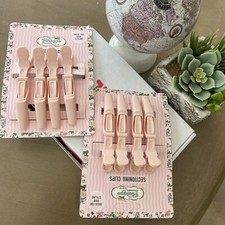 the vintage cosmetic company sectioning hair clips 4 pack, hair styling, x2