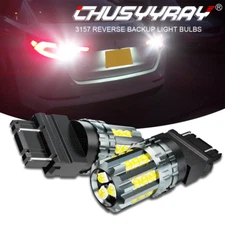 2x 3157 3156 LED Backup Tail Reverse Light Bulb White For Ford F150 2018 6000K