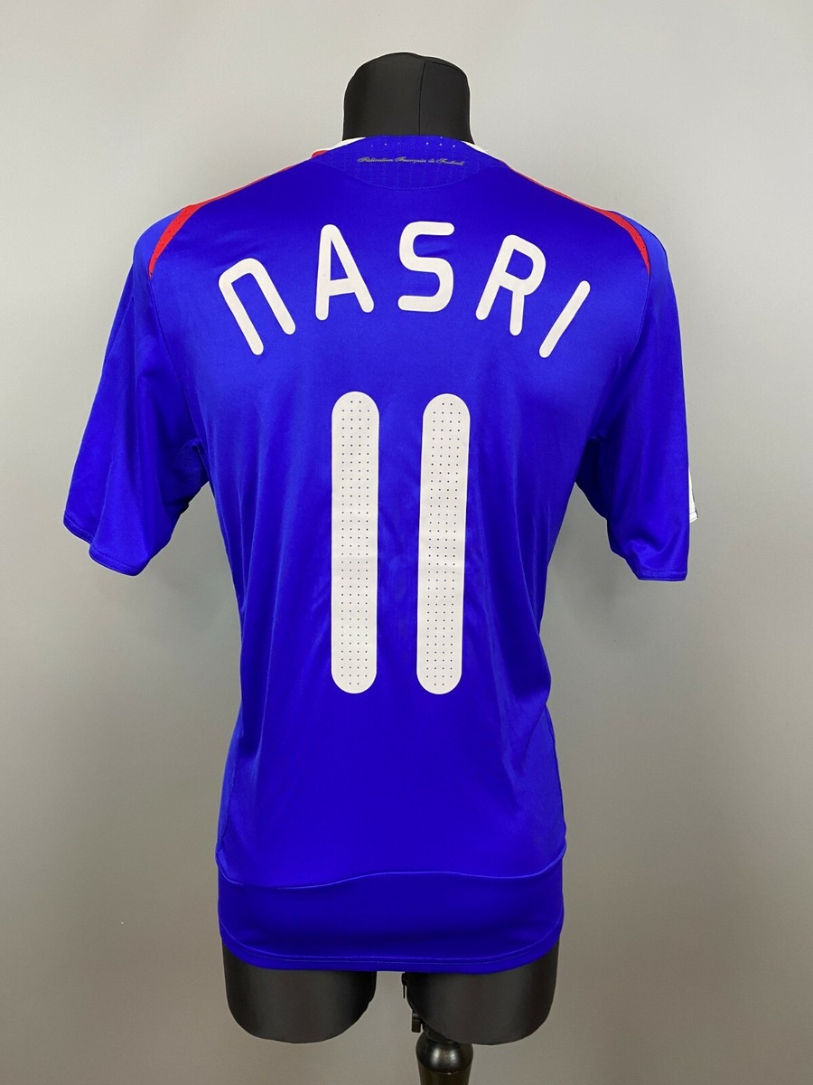 NASRI FRANCE 2007 2008 HOME SHIRT FOOTBALL SOCCER JERSEY ADIDAS