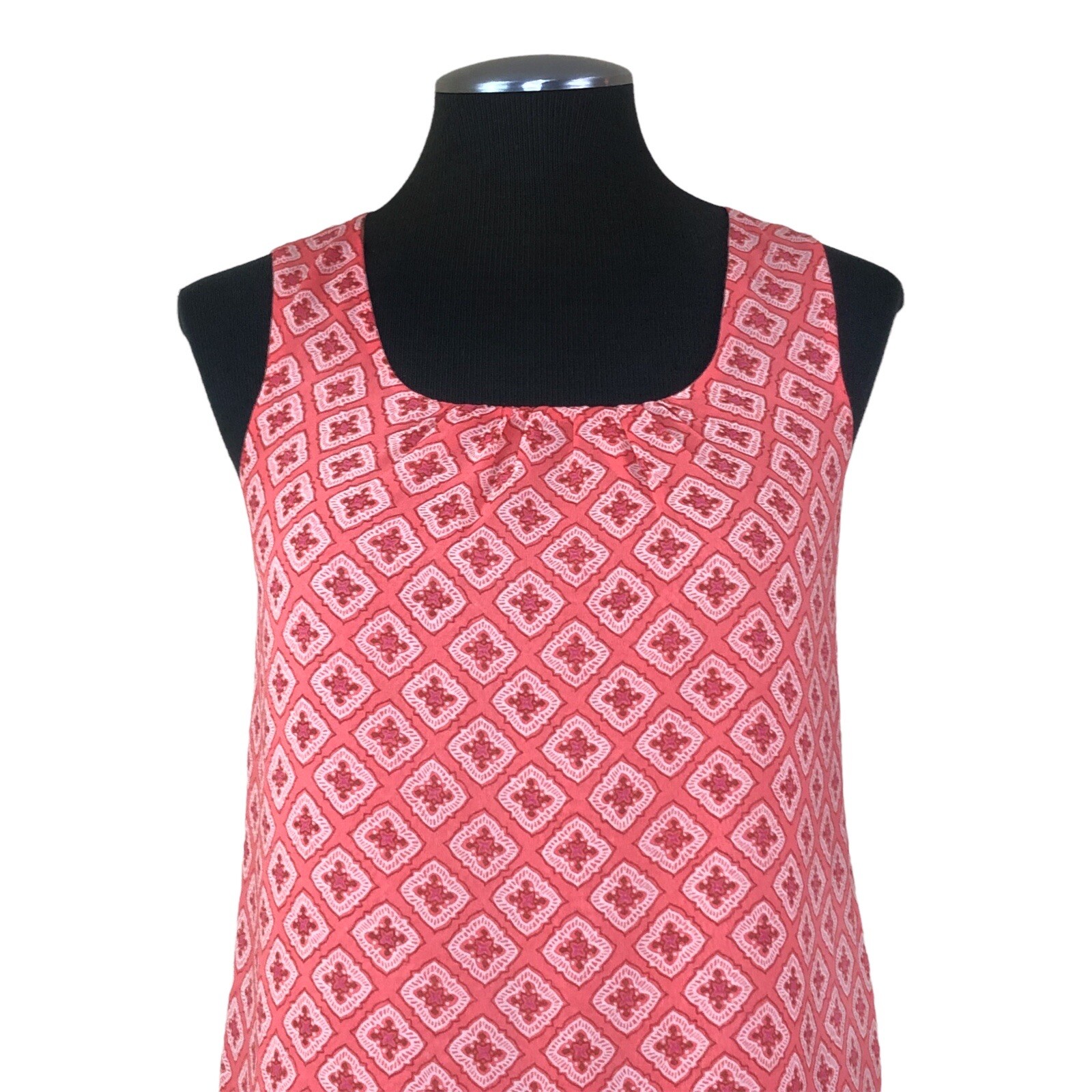 LOFT - Diamond Geometric Square Neck Shell Top - … - image 3