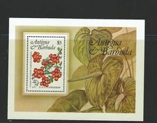 Antiqua/Barbuda Sc 759 Ss Local Flowers