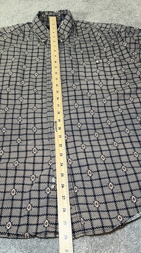 Trader Bay Men XL Multicolor Western Vintage Button Up Tribal Aztec 100% Cotton - Picture 5 of 10