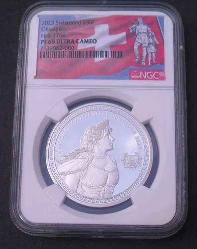 2023  Switzerland S50F , NGC PF 68 Ultra Cameo, Obwalden Shooting Festival   #2