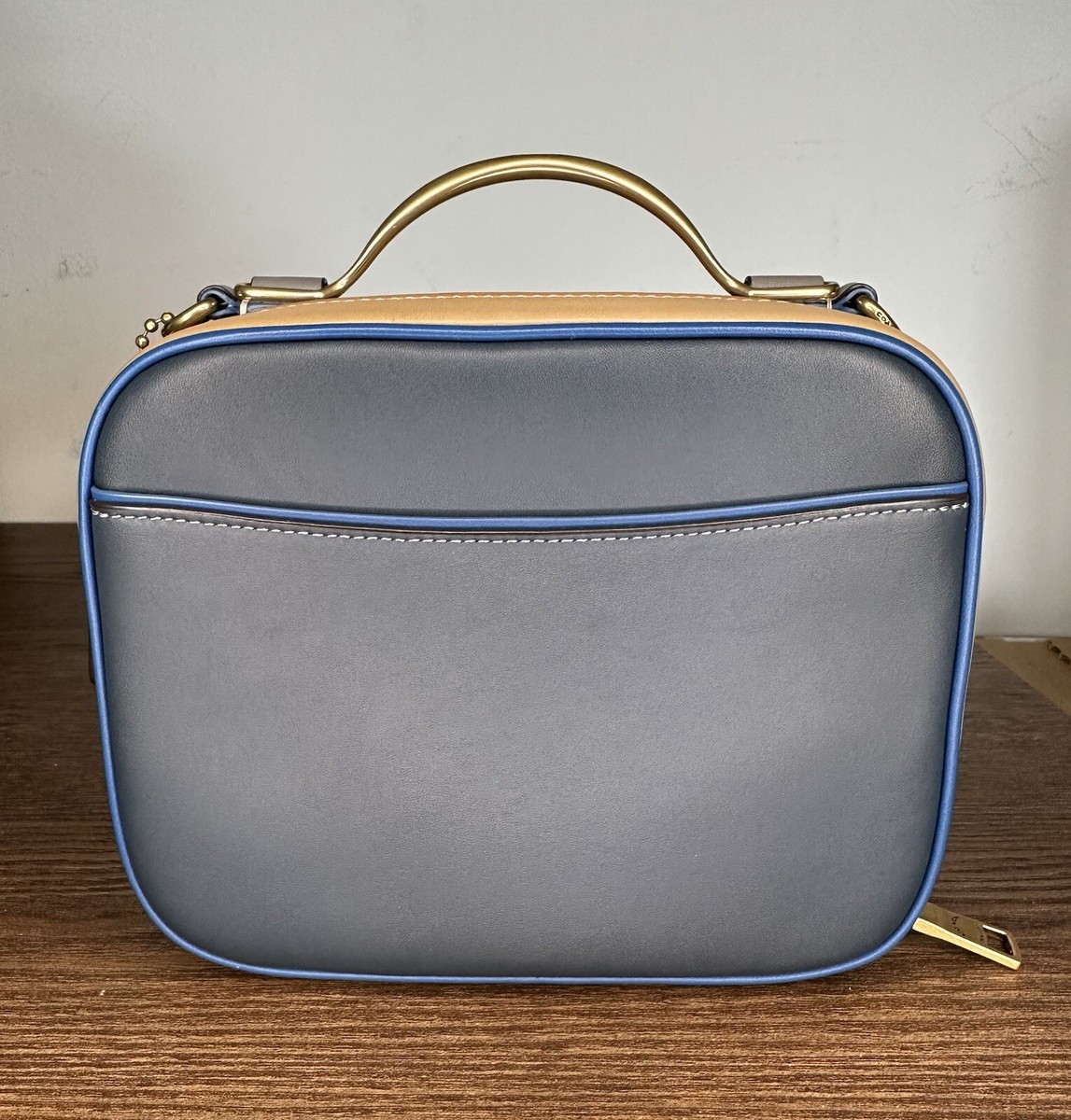 Coach Riley Lunchbox Bag In Colorblock Dark Denim Multi | eBay