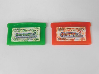 Nintendo Gameboy Advance Pokemon Leaf Green &amp; Fire Red set Japan GBA | eBay