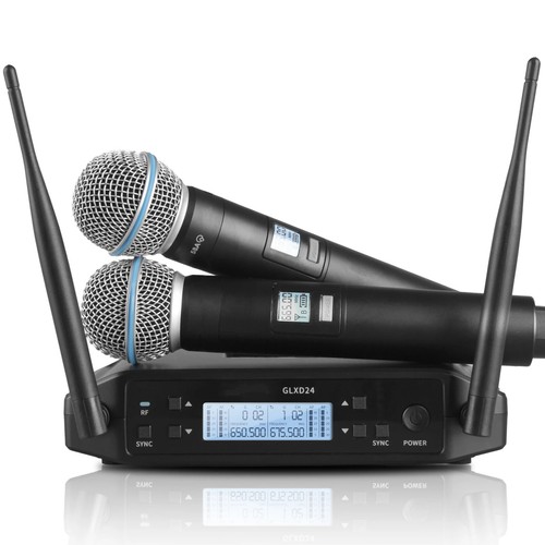 Professional Dual Wireless Microphone Karaoke Home UHF Dynamic 2Channel Handheld - Picture 9 of 15