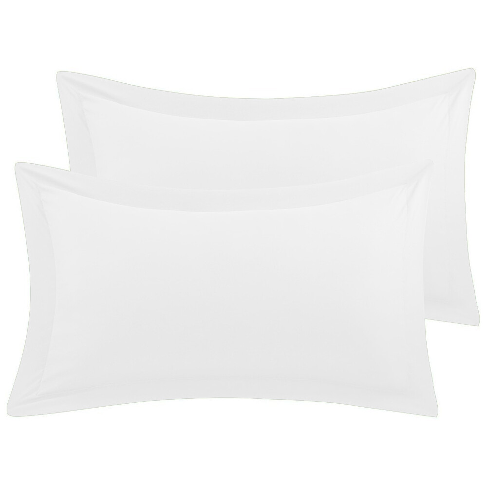 100 Egyptian Cotton Pillow Cases Bed Pillow Cover 400TC White Grey