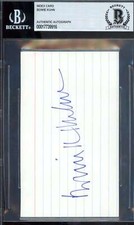 Bowie Kuhn Beckett BAS Signed 3x5 Index Card Autograph