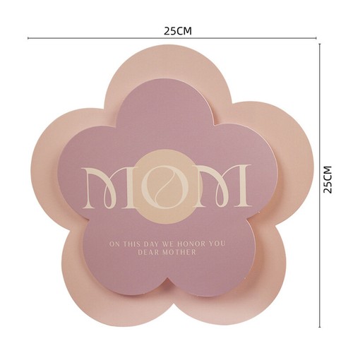 3pcs Fleur de la fête des mères -- boîte d'emballage cadeau en forme _F - Photo 14/21