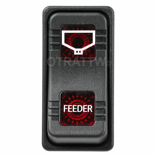 OTRATTW Carling Tech Contura X Rocker Switch, Polaris, FEEDER, RED LENS ...