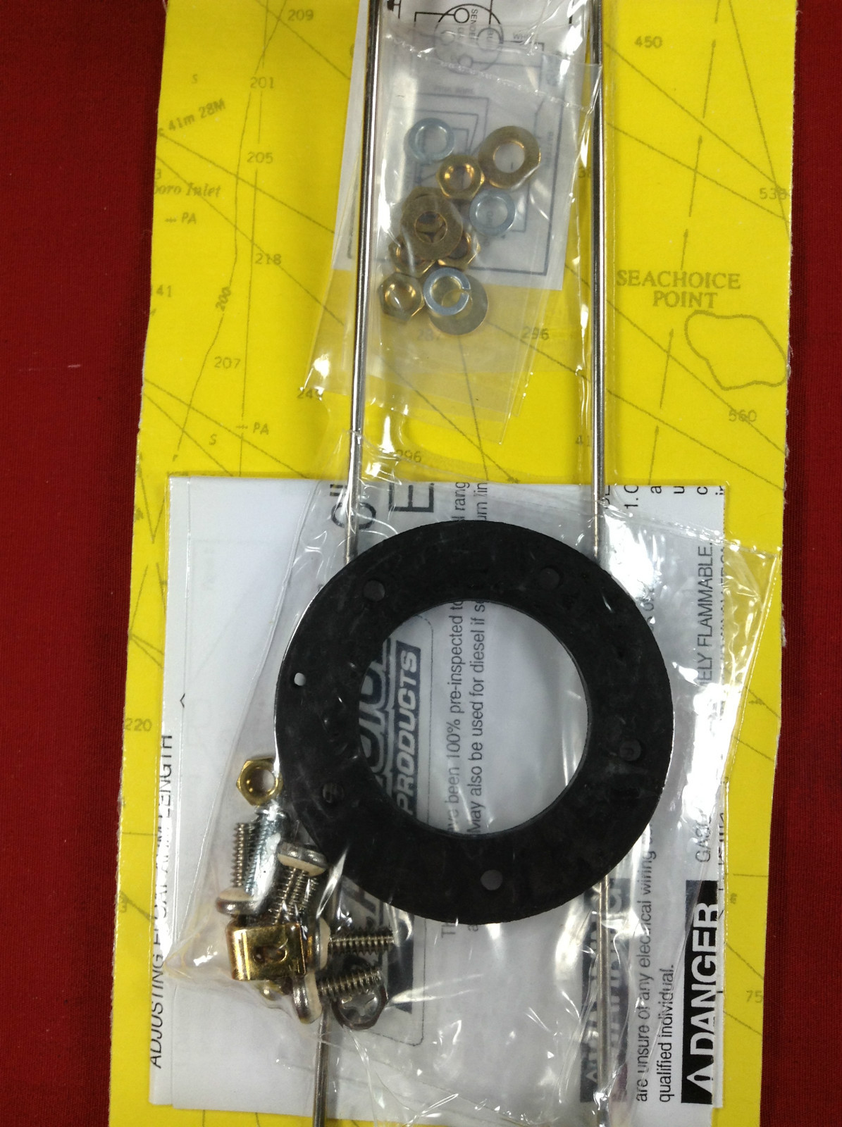 FUEL SENDER SENDING UNIT WITH GAUGE SEACHOICE 15501 GAS TANK MARINE