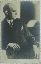 Photo Georges ENESCO dédicacée Rome Compositeur Musicien