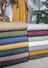 Wolldecke 100% Schurwolle Wohndecke Plaid in ...