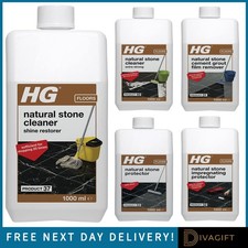HG NATURAL STONE CLEANER SHINE RESTORER PROTECTOR IMPREGNATING REMOVER LIQUID 1L