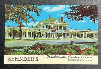 Zehnder's Frankenmuth Michigan Saginaw Bay City Flint Chicken Dinner Postcard