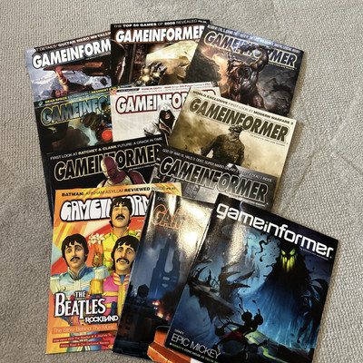 Lot of 11 Game Informer Magazines - Issues #189-199 Missing Dec Magazine