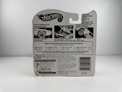 Hot Wheels 25 Aniversario Silueta Púrpura Redline Réplica con Botón Diecast - Imagen 3 de 4