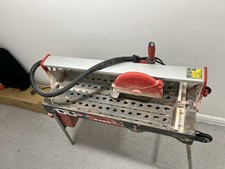 Rubi DU-200-EVO Electric Wet Tile Cutter Saw  240v 650 Built in stand. Used.