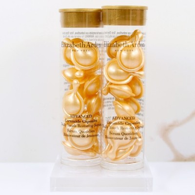 2 x Elizabeth Arden Advanced Ceramide Capsules Daily Youth Restoring Serum 14 ct