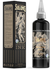 S Series Black Tattoo Ink 6.7Oz 200Ml - Outlining Shading Blending Premium