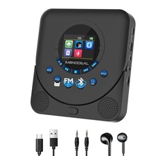 MONODEAL CD Player Portable with Speakers Black 1