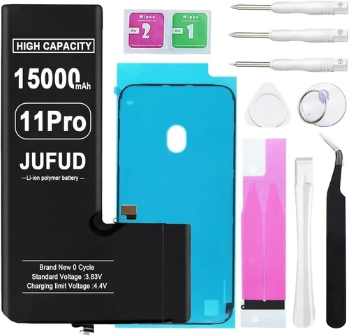15000mAh Replacement Battery Used for iPhone 11 Pro High Capacity 0 Cycle Li