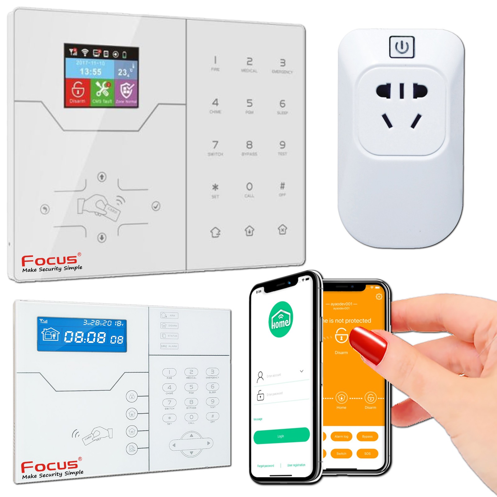 Module domotique PL508R pour alarme connectée de commerces et boutiques