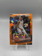 2025 Panini Prizm WNBA - Saniya Rivers #131 Orange Ice Prizm (RC)