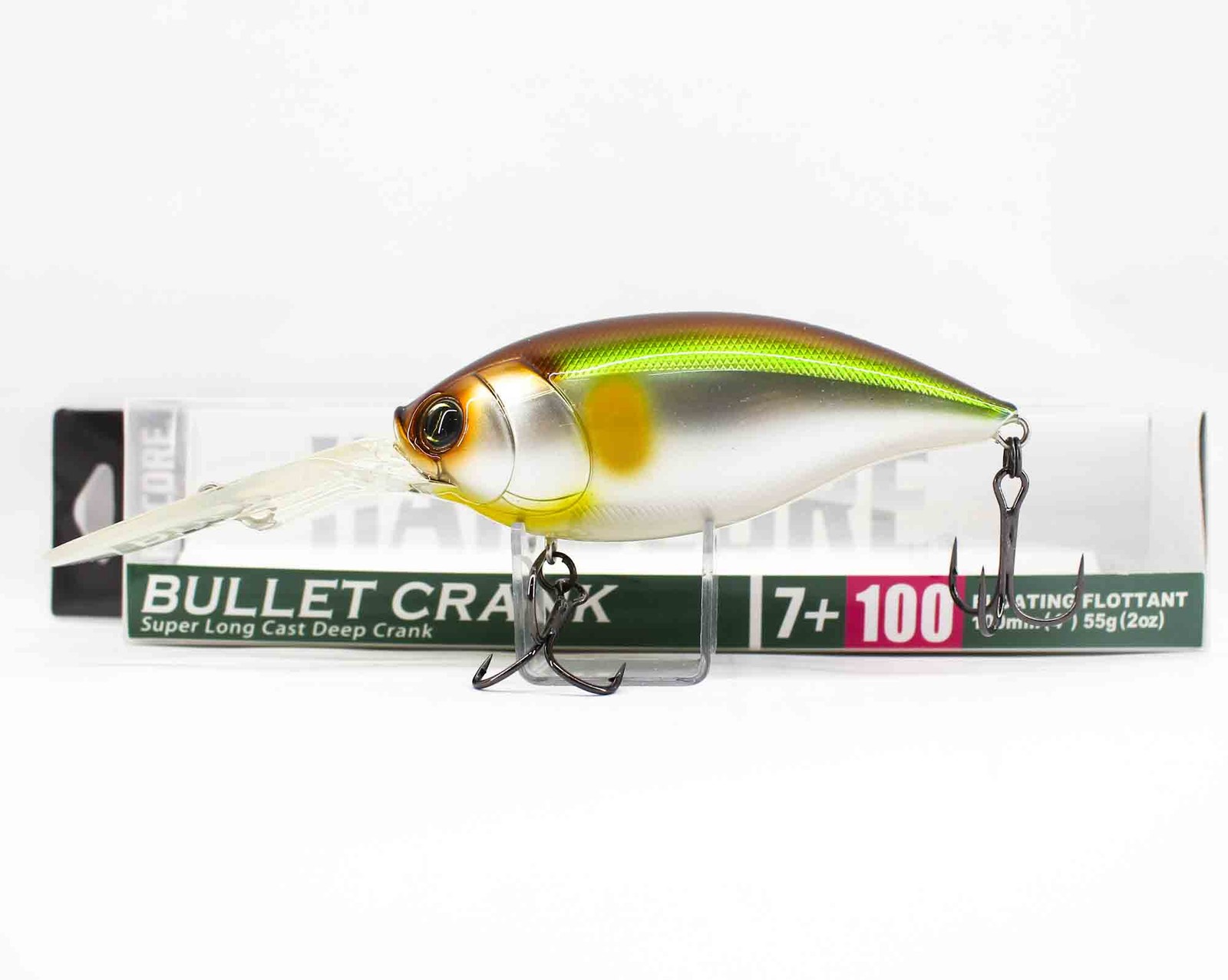 Yo Zuri Duel Hardcore Bullet Crank 7+ 100F Floating Lure R1422-MGSA (1634)