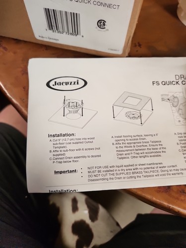 Jacuzzi DR-FSDAK Drain alignment kit - N/A - Picture 10 of 10