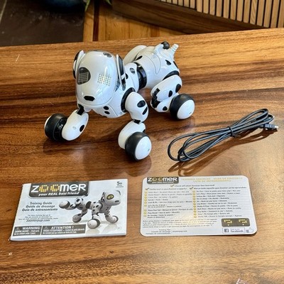 Spin Master Zoomer Zoomie Dalmatian Robot Interactive Dog TESTED w/ Cord & Card