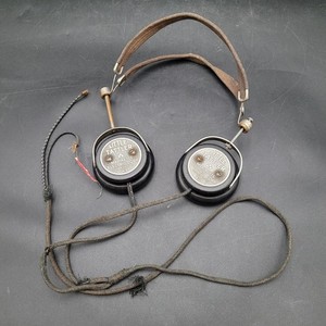 Vintage Antique Little Tattler Marinette Electric Bakelite Headphones For Parts