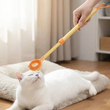 Telescopic Feline Massager Interactive Toy Feline Spine Scratcher Stick Itch