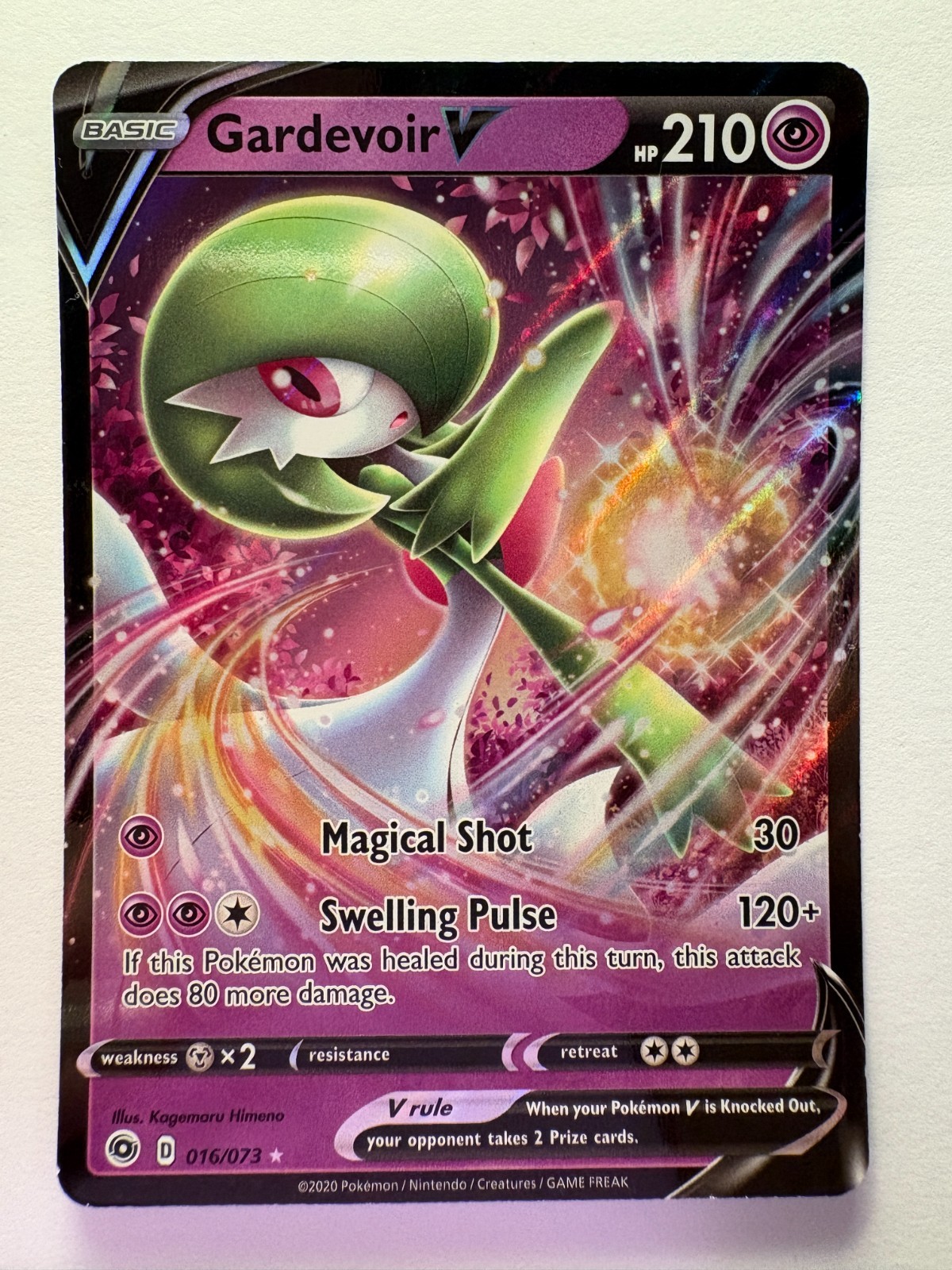 Gardevoir V 016/073 Champion's Path Pokemon Card
