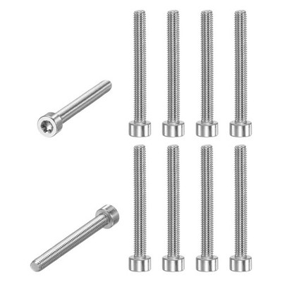 10-Pack Torx Bolt Spline Screw T25 M5x40mm 0.8mm Pitch for Chainsaw [Silver]