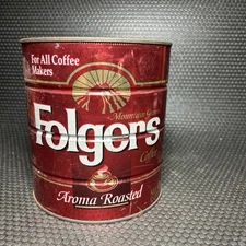 Folgers Can Tin For For all Coffee Maker 39 Oz
