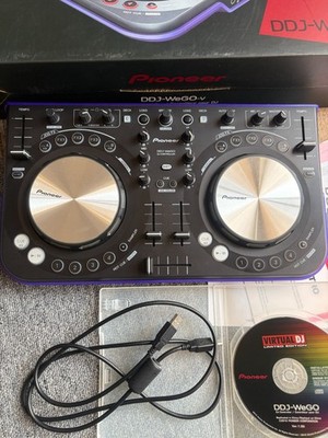 Pioneer DDJ-WeGO-V Violet Compact DJ Controller Console with Box & Soft Tested