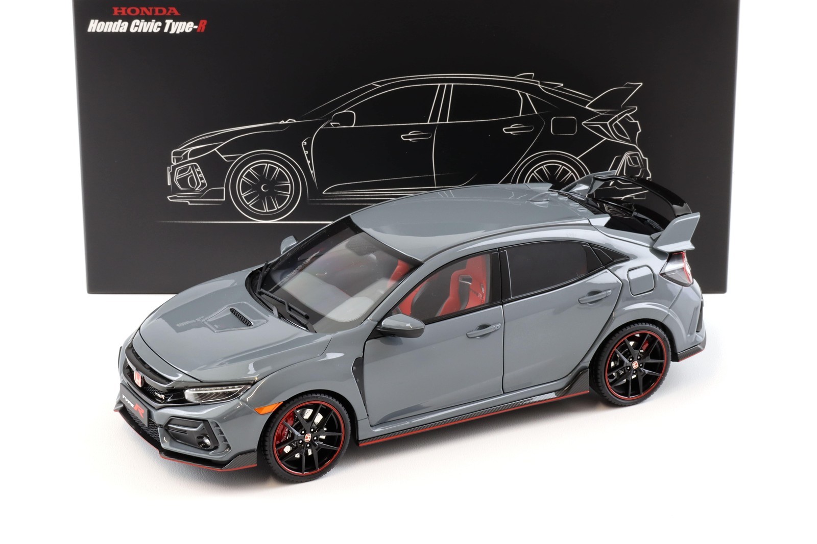 LCD Models 1:18 Honda Civic Type-R FK8 Cement Gray 2020 LCD18005B-GR