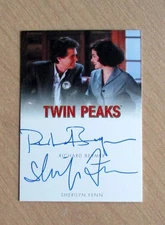 2025 Rittenhouse Twin Peaks Log Lady dual autograph Sherilyn Fenn Richard Beymer
