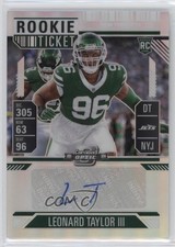 2024 Contenders Optic Rookie Ticket Silver Prizm Leonard Taylor III Auto v9t