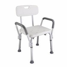 Medical Bathroom Safety Shower Tub Aluminium Alloy Bath Chair Bench with Back &