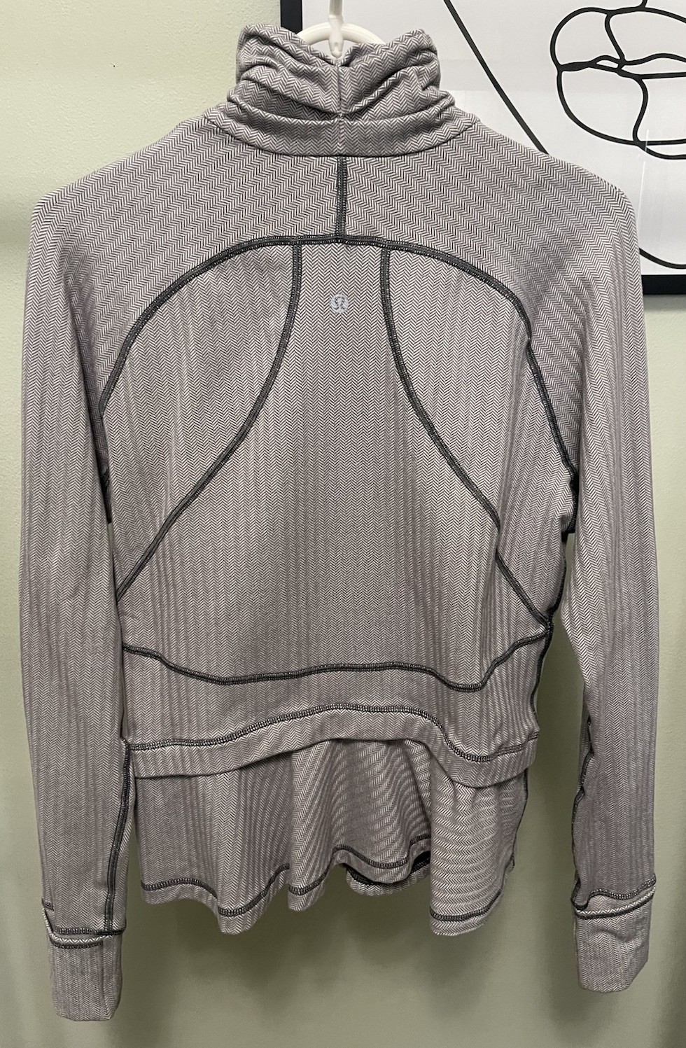 Lululemon Gray Herringbone Define Jacket Size 10 - image 3