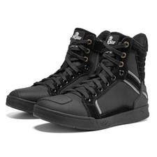 Winter Motorcycle Boots Street Riding Shoes Anti-Slip Outdoor 10 Black Plush