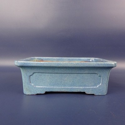 Bonsai Pot Small Rectangular Glazed Bonsai Pot 16.6cm Length No Markings