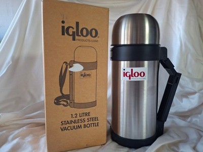 Igloo 1.2 Litre Stainless Steel Vacuum Bottle with Original Box