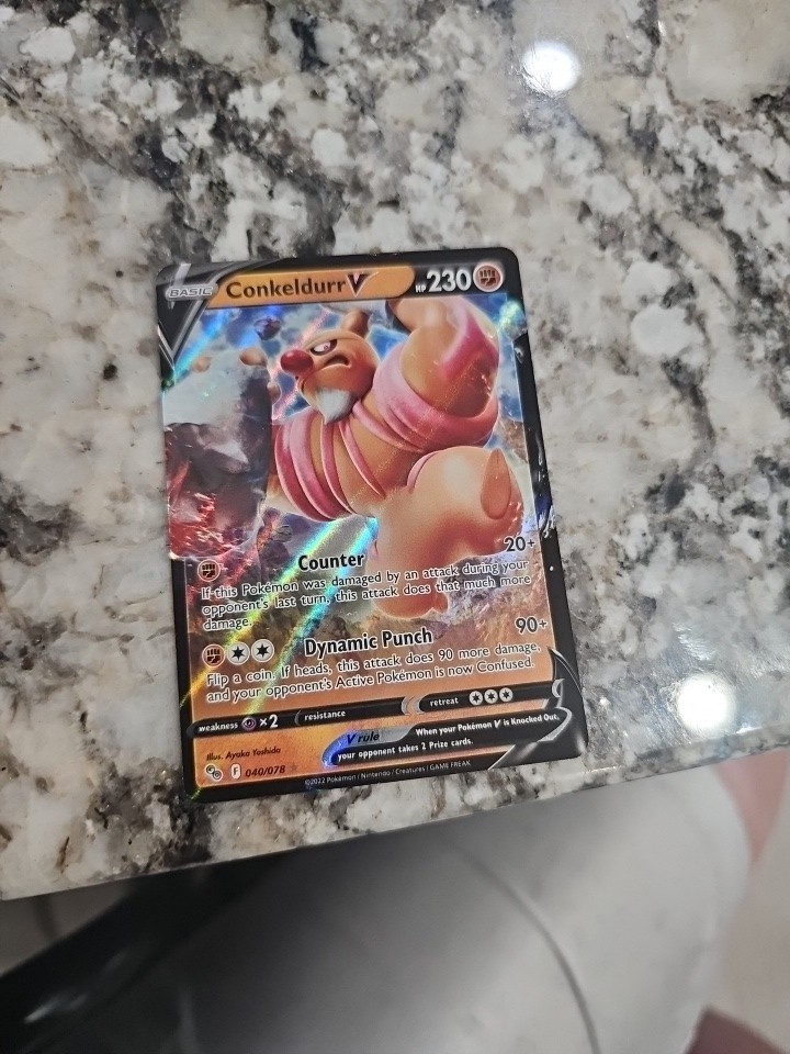2022 Pokemon Sword & Shield Pokemon GO Conkeldurr V #40