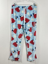 NWOT Snoopy Peanuts Plush Fleece Pajama Pants Size M Unisex Charlie Brown Pullon