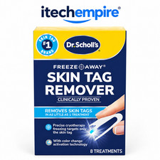 Dr Scholl's Freeze Away Skin Tag Removal Kit Cryotherapy Freezing 8 Treatments